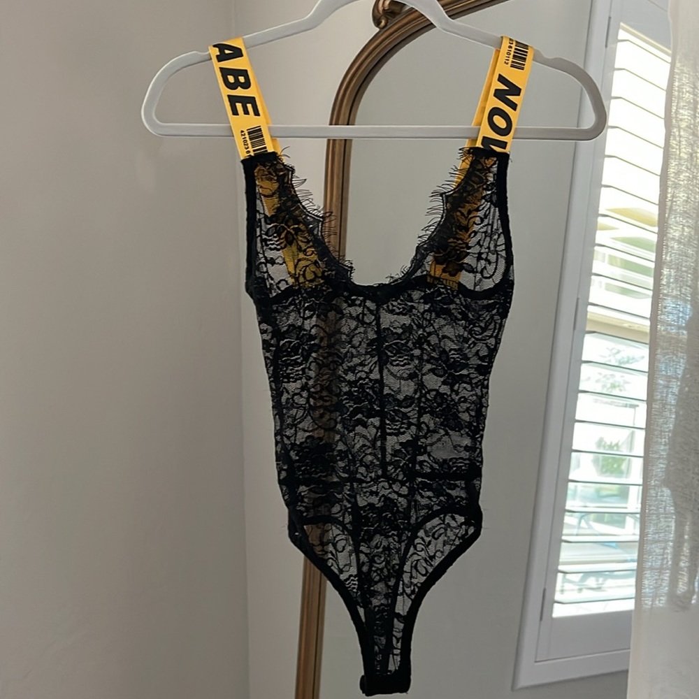 🚧 Caution Lace Bodysuit 🚧
